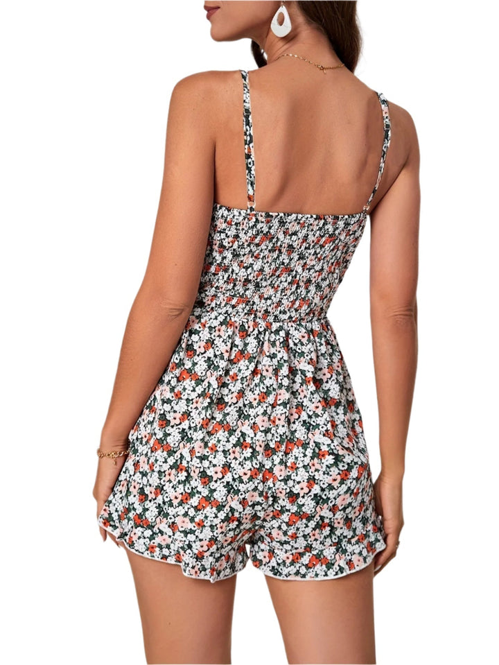Jessica - Combinaison avec motif de fleurs d'été découpé