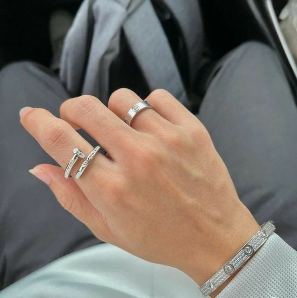 BAGUE DELUXE EN ARGENT