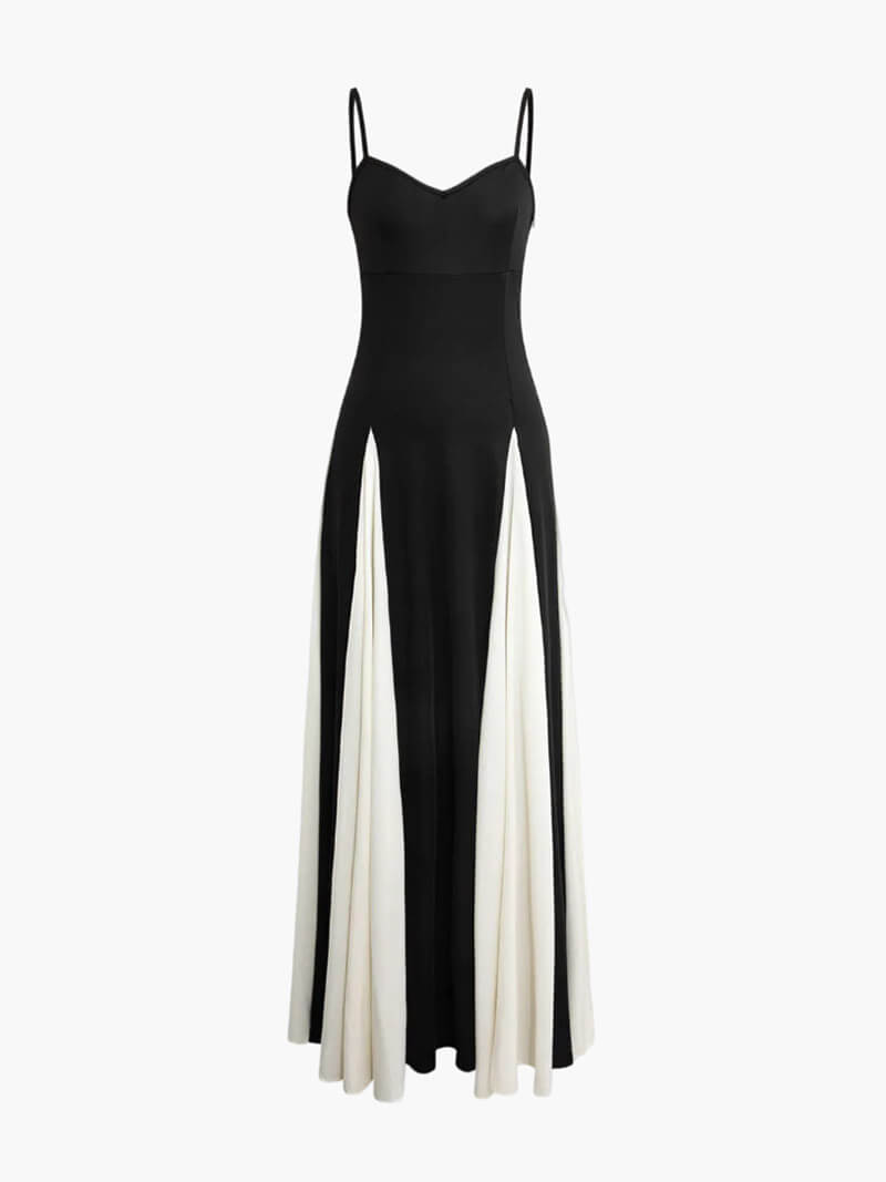 Cynthia | Robe maxi asymétrique avec décolleté dans le dos