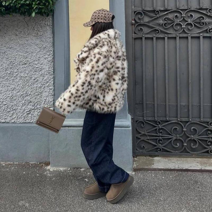 Valeria | Manteau luxueux en fausse fourrure douce pour femmes