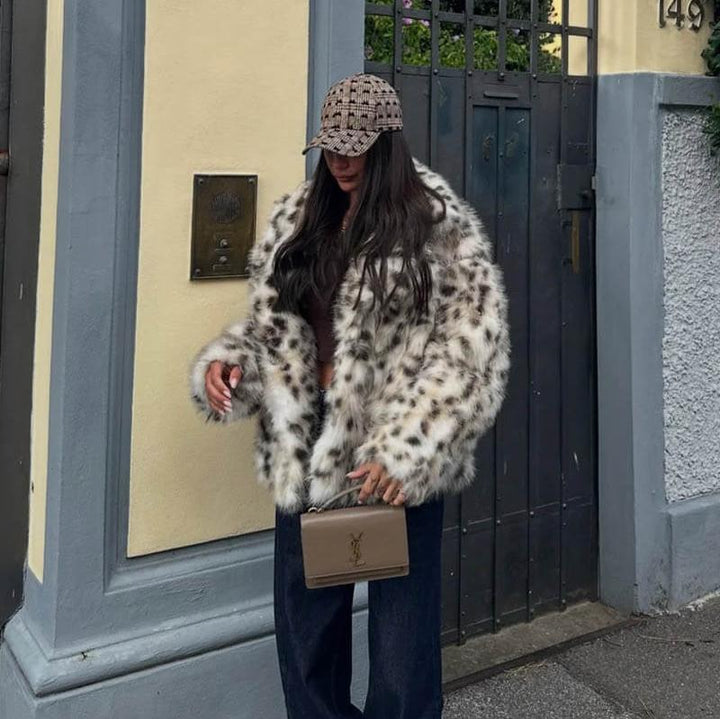 Valeria | Manteau luxueux en fausse fourrure douce pour femmes