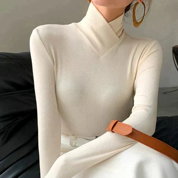 Top à col roulé stylé pour femmes