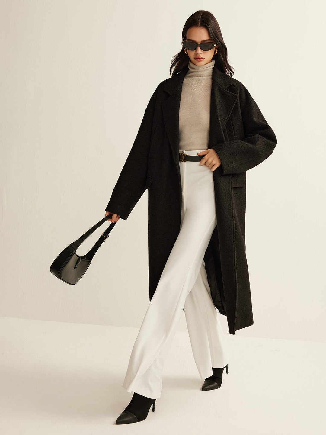 Sophia | Trench-coat élégant pour femmes Noir Classique
