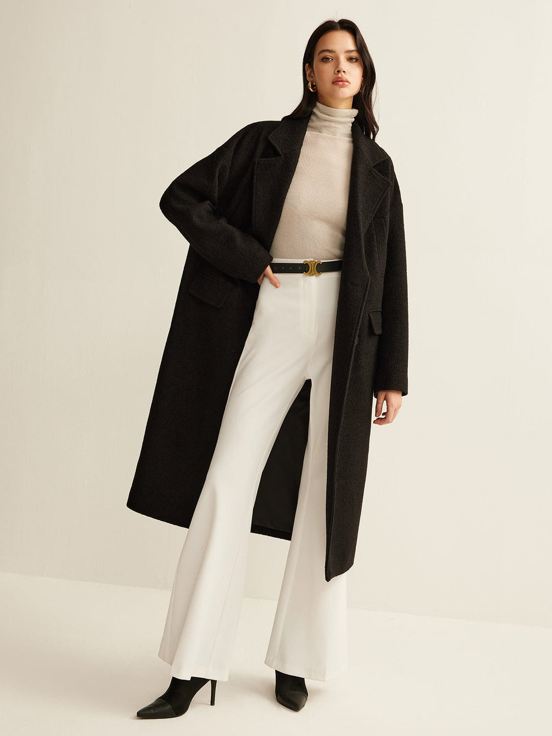 Sophia | Trench-coat élégant pour femmes Noir Classique