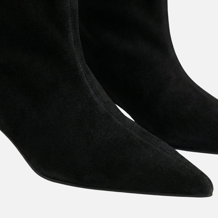 Hannelore | Bottines en Daim à Talon Kitten pour Femmes – Bottines à Talon Kitten