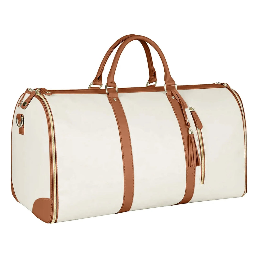 Sac de voyage pliable et élégant pour femmes en cuir PU imperméable