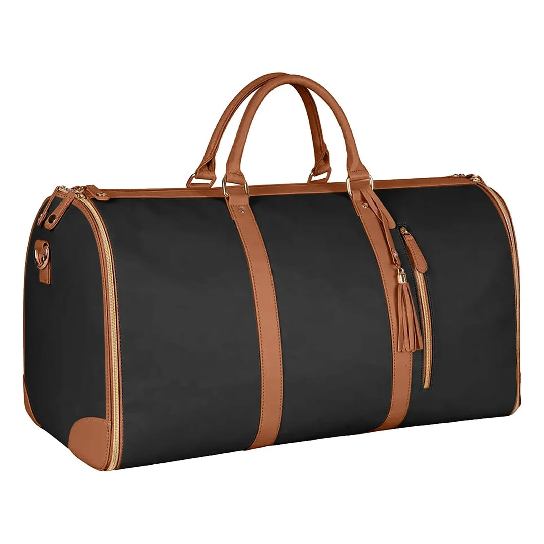 Sac de voyage pliable et élégant pour femmes en cuir PU imperméable