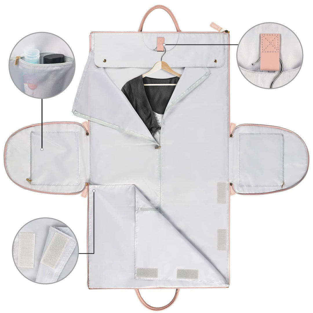 Sac de voyage pliable et élégant pour femmes en cuir PU imperméable