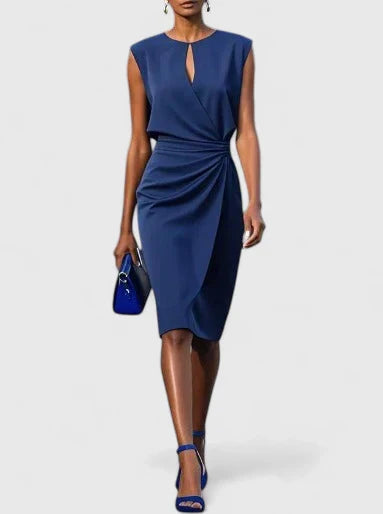 Elisa | Robe midi avec corsage et dentelle