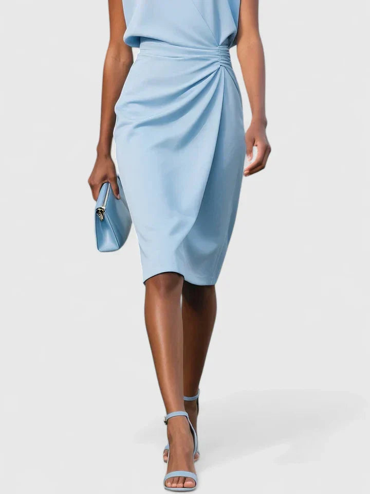 Elisa | Robe midi avec corsage et dentelle