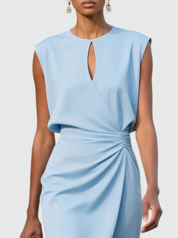 Elisa | Robe midi avec corsage et dentelle