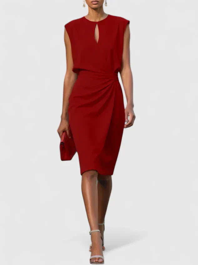 Elisa | Robe midi avec corsage et dentelle