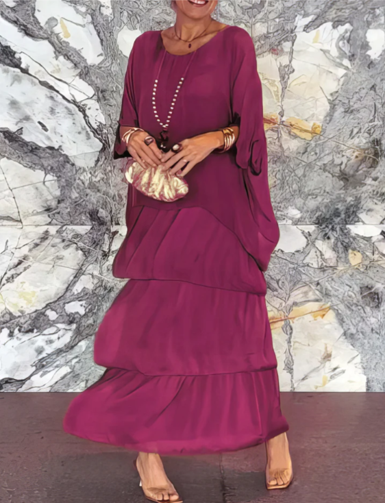 Lara | Robe maxi fluide élégante