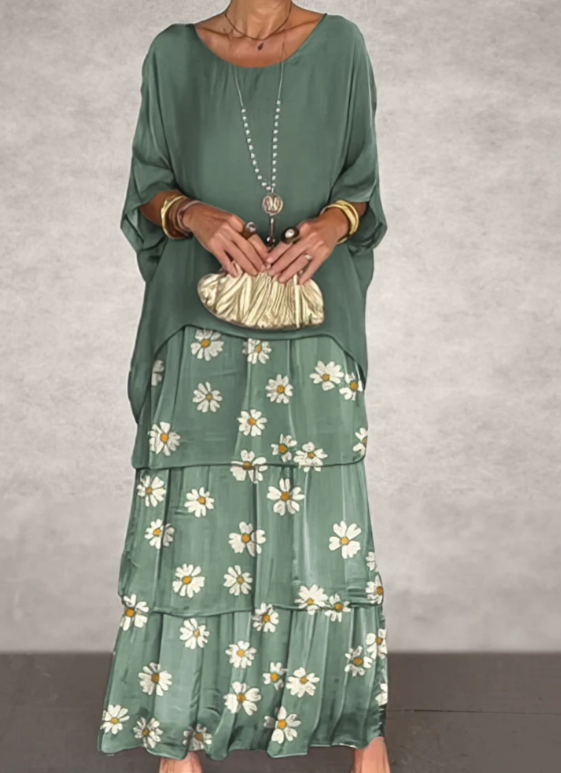 Lara | Robe maxi fluide élégante