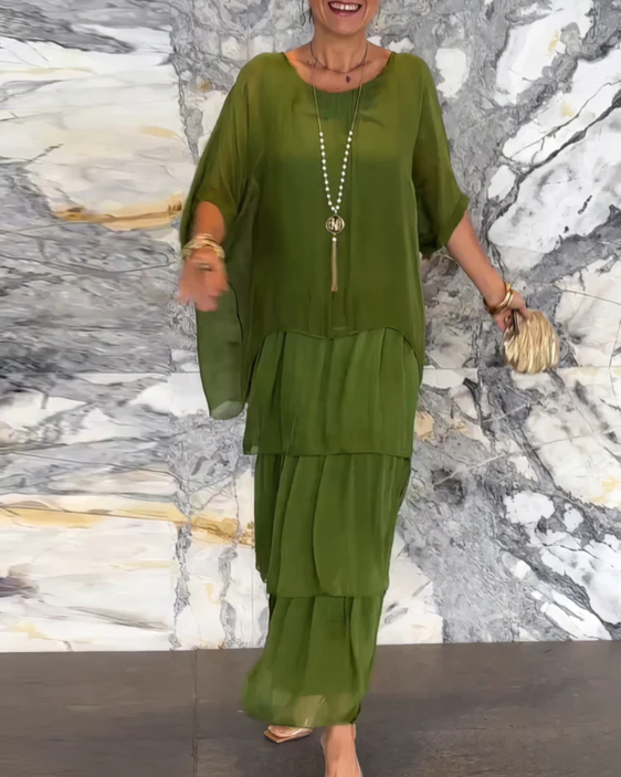 Lara | Robe maxi fluide élégante