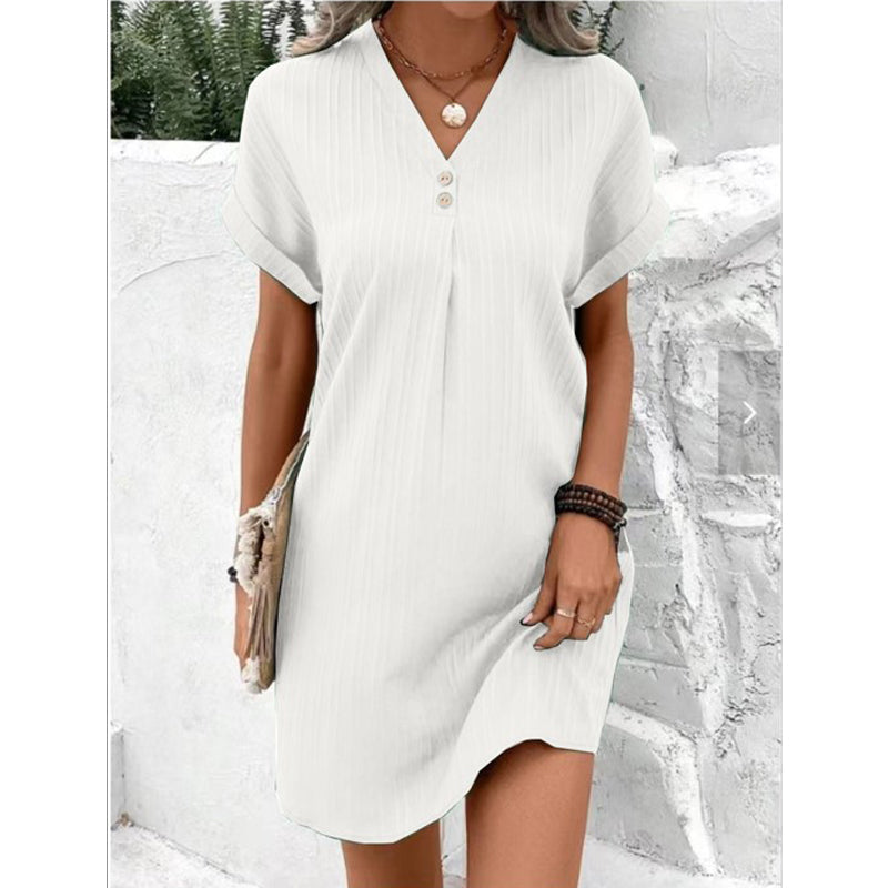 Elin | Robe midi fluide avec décolleté en V