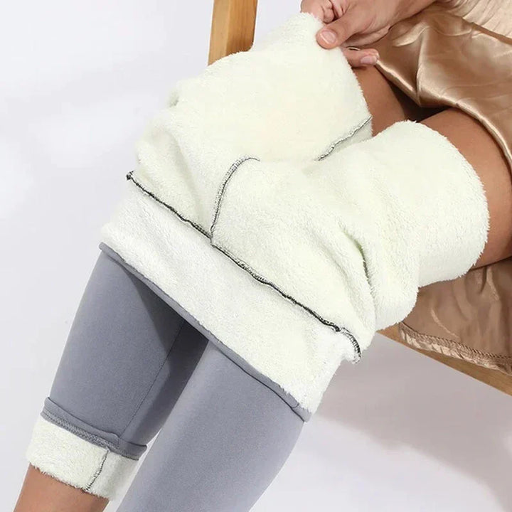 Leggings d'hiver chauds en agneau pour femmes