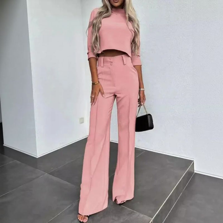 Ensemble Nina™ avec crop-top à col montant