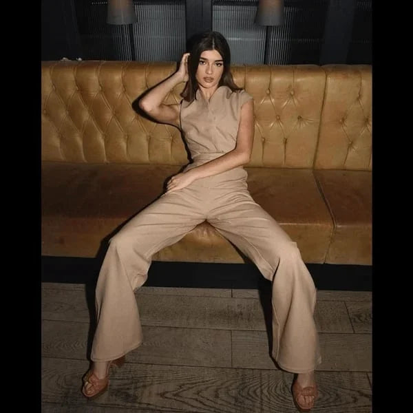 Luna | Combinaison sans manches avec jambes larges pour femmes