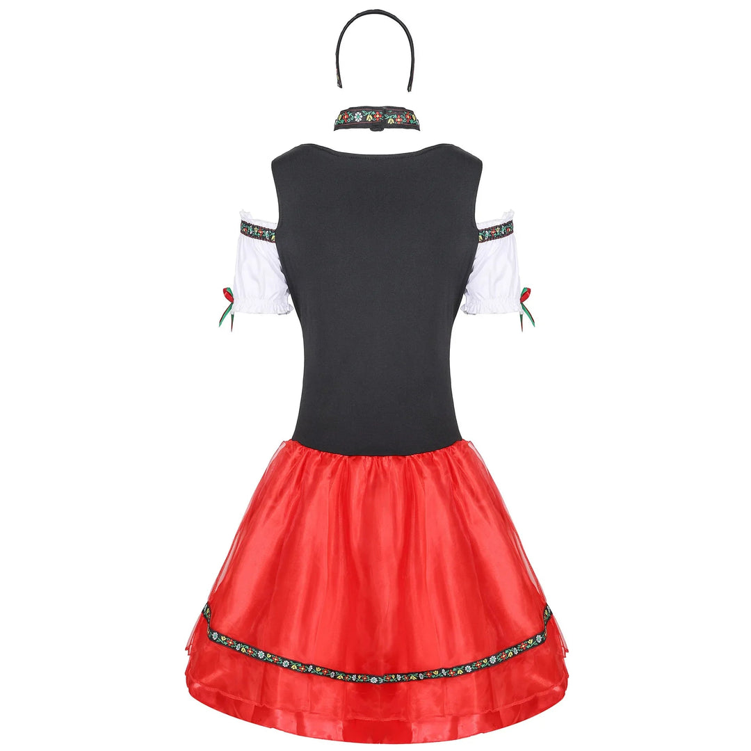 Ursula | Robe Mini Dirndl Traditionnelle