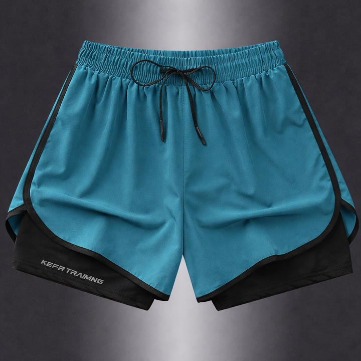 Shorts de sport géométriques pour femmes – Stylés et respirants pour le fitness et la course