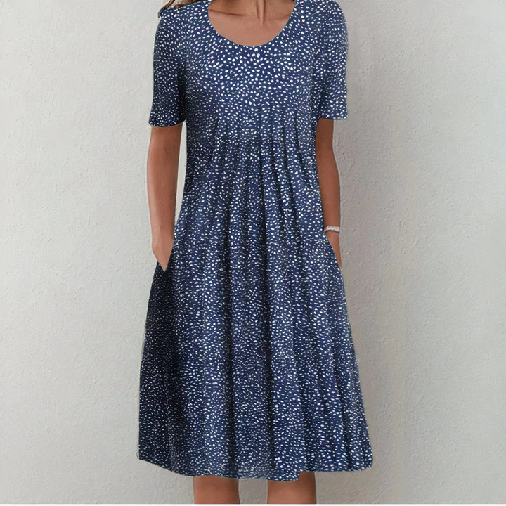 Leilani - Robe de soirée à volants au design floral d'été