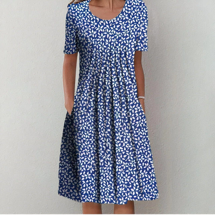 Leilani - Robe de soirée à volants au design floral d'été