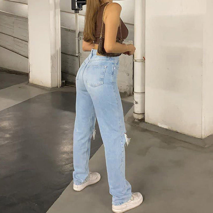 Silkeir | jeans baggy pour femmes | bleu