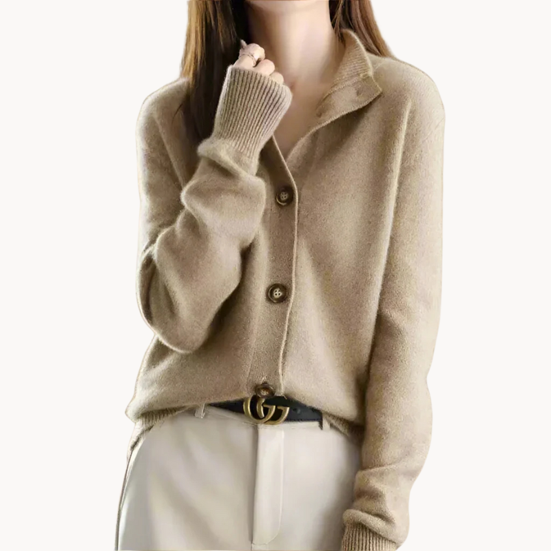 Yara | Gilet pour femmes inspiré du vintage avec col montant