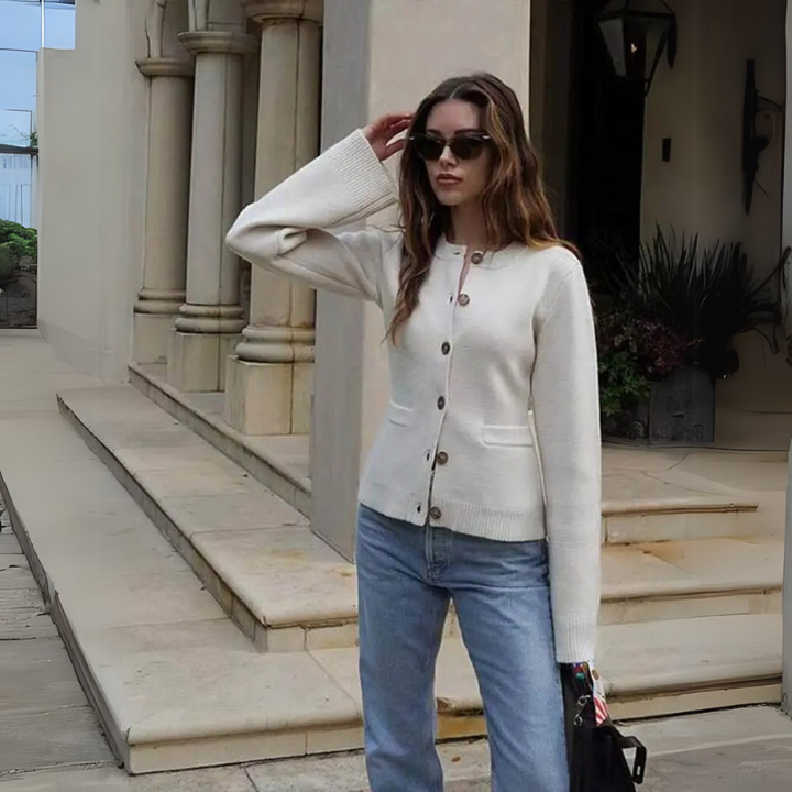 Sofia | Design Élégant Classique Cardigan Femme