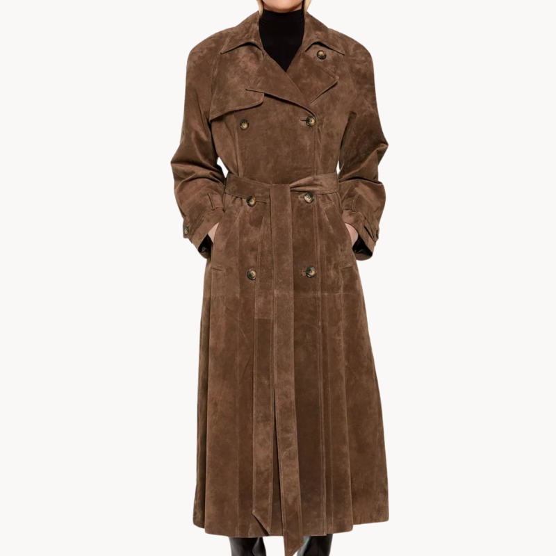 Bozena | Manteau Long pour Femme au Design Faux Intemporel