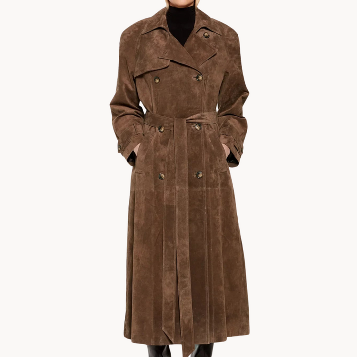 Bozena | Manteau Long pour Femme au Design Faux Intemporel