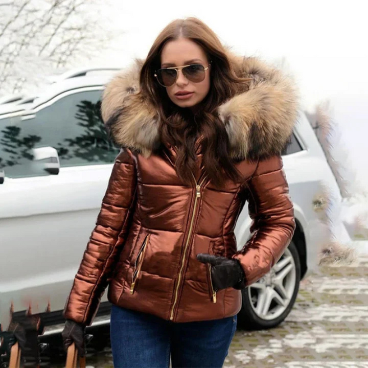 Honor | Manteau pour femmes élégant doublé en fausse fourrure
