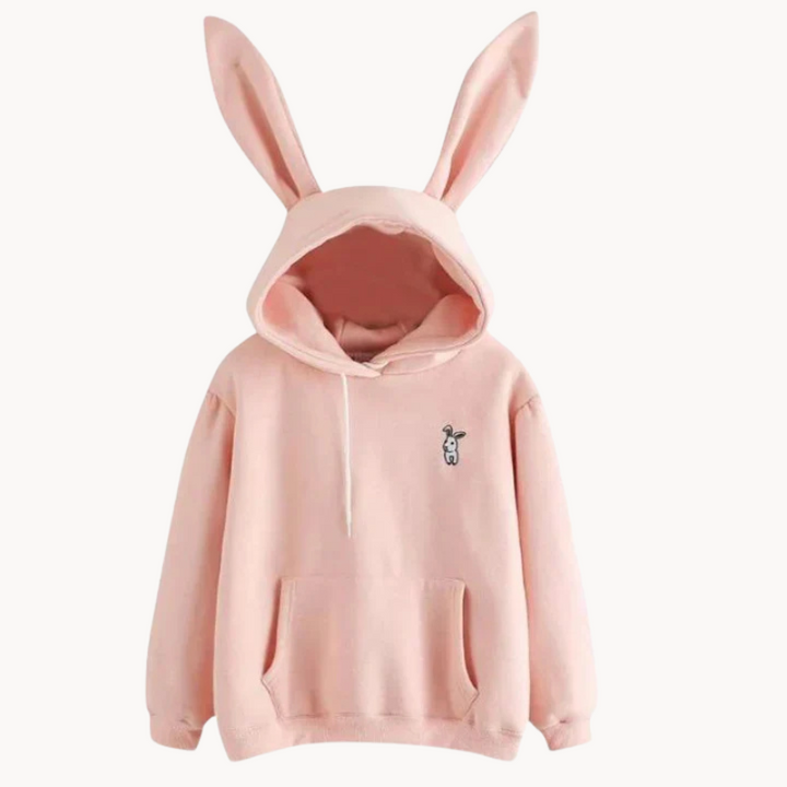 Mlada | Sweat à capuche confortable et ludique avec oreilles de lapin pour femmes