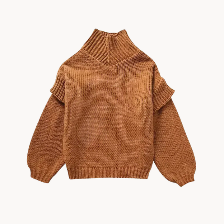 Mariella | Pull à col roulé pour femmes en taille surdimensionnée