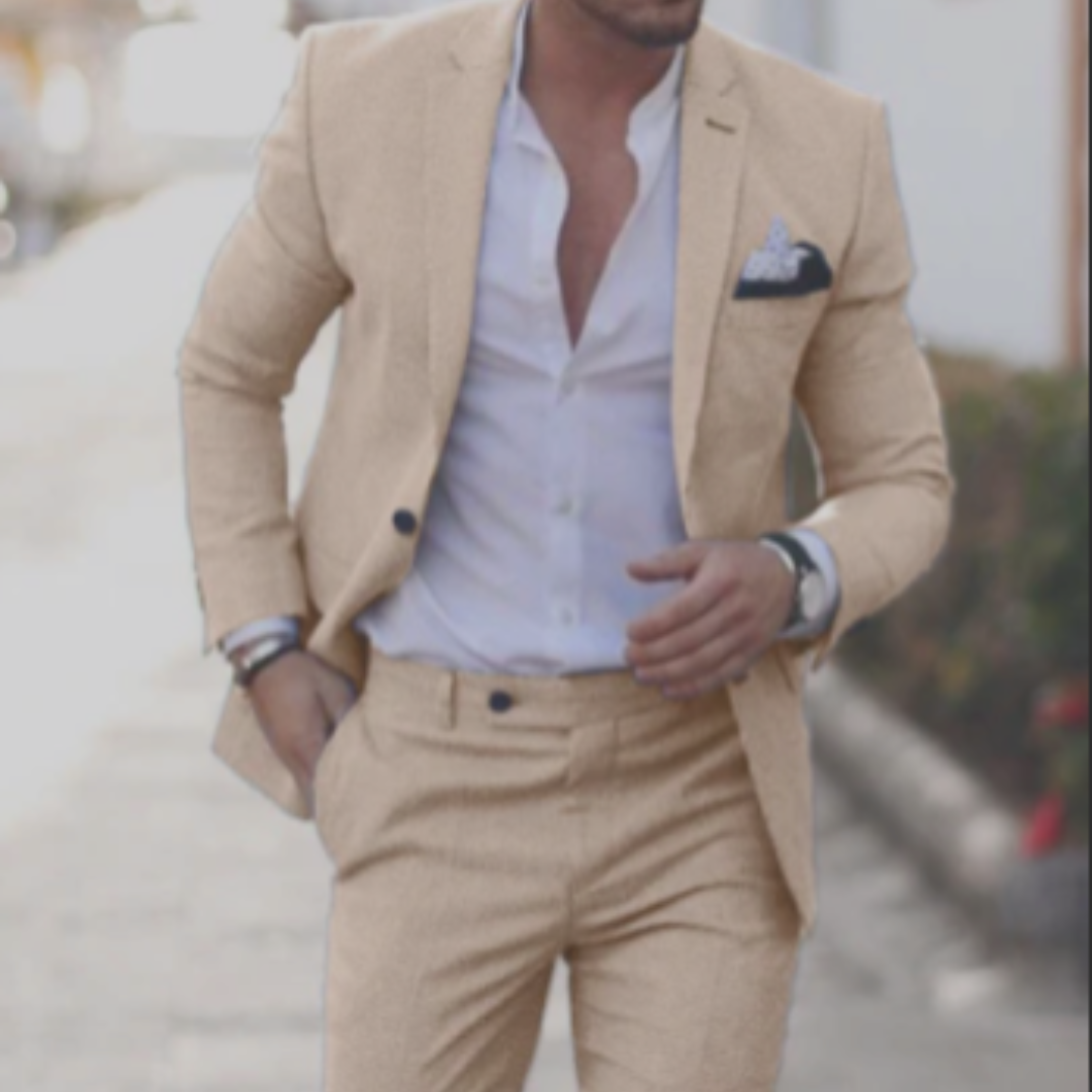 Costume d'été 2 pièces pour homme invité de mariage | Veste et pantalon