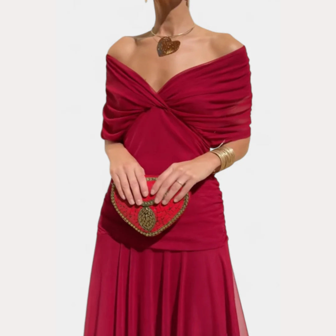 Lilian | Robe de Soirée Élégante Off-Shoulder pour Femmes