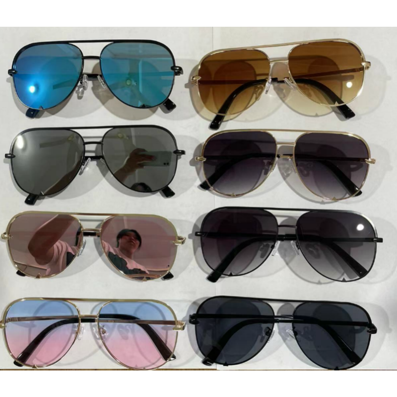 Lunettes de soleil Aviateur avec verres miroités pour femmes