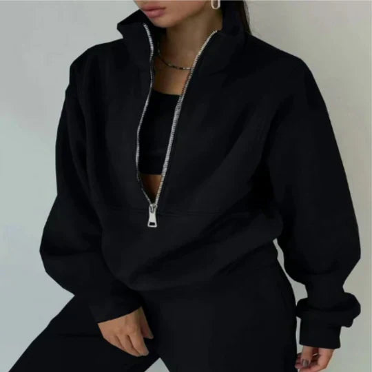 Elsiem | ensemble de sport confortable pour femmes | fermeture éclair