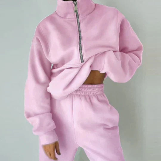 Elsiem | ensemble de sport confortable pour femmes | fermeture éclair