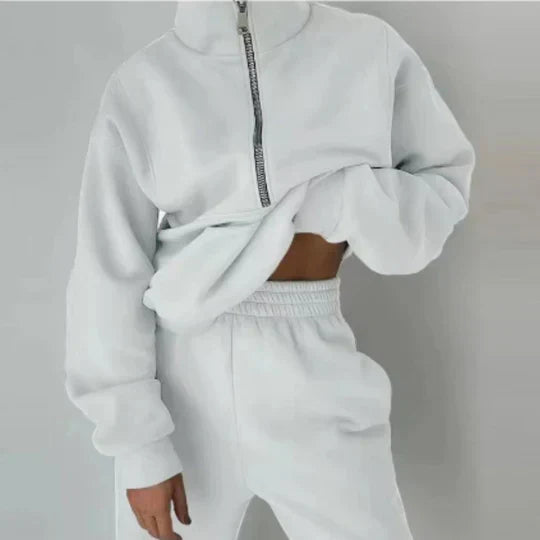 Elsiem | ensemble de sport confortable pour femmes | fermeture éclair