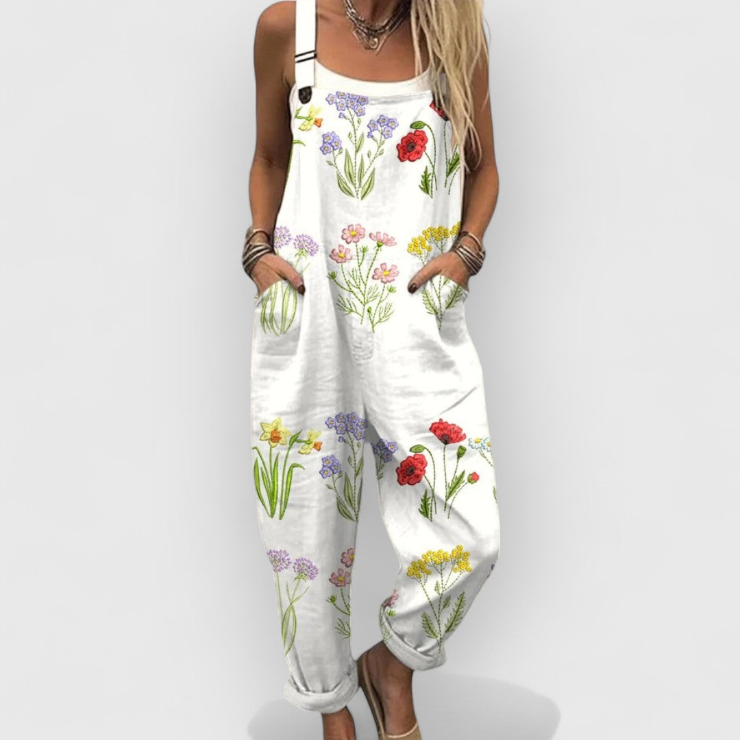 Belinda | Combinaison Vintage Florale pour Femmes