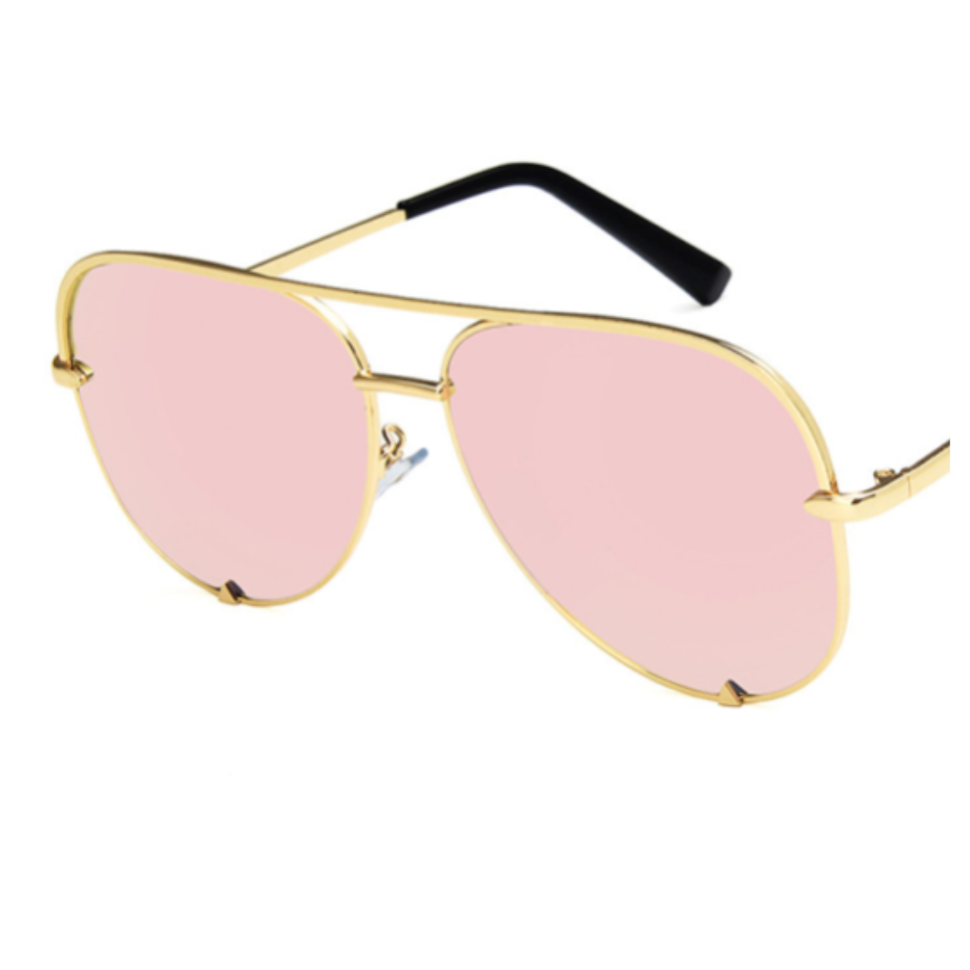 Lunettes de soleil Aviateur avec verres miroités pour femmes