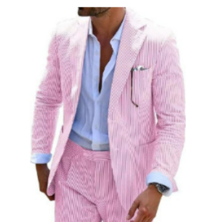 Costume d'invité de mariage d'été pour hommes à double boutonnage | 2 pièces