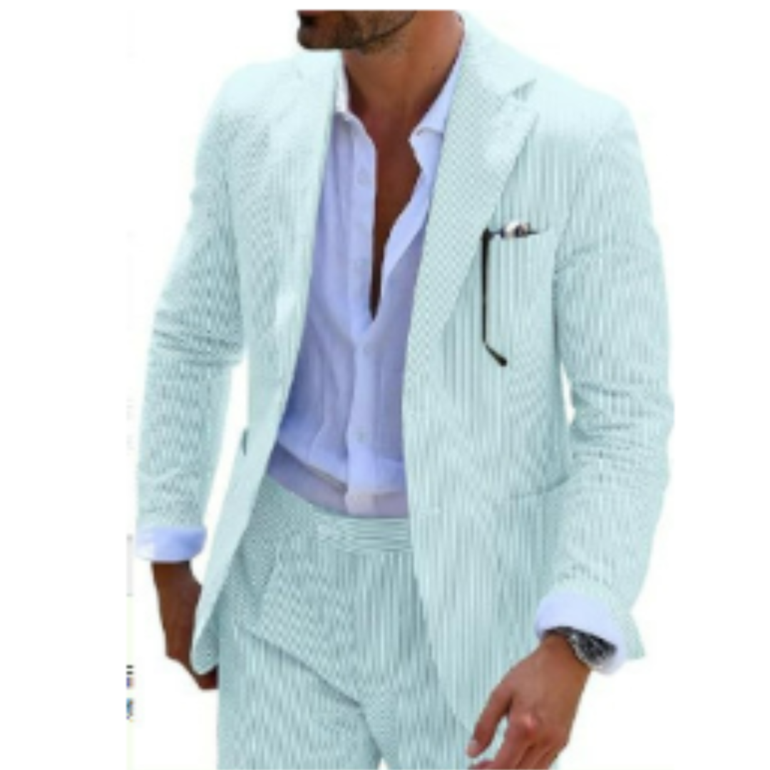 Costume d'invité de mariage d'été pour hommes à double boutonnage | 2 pièces