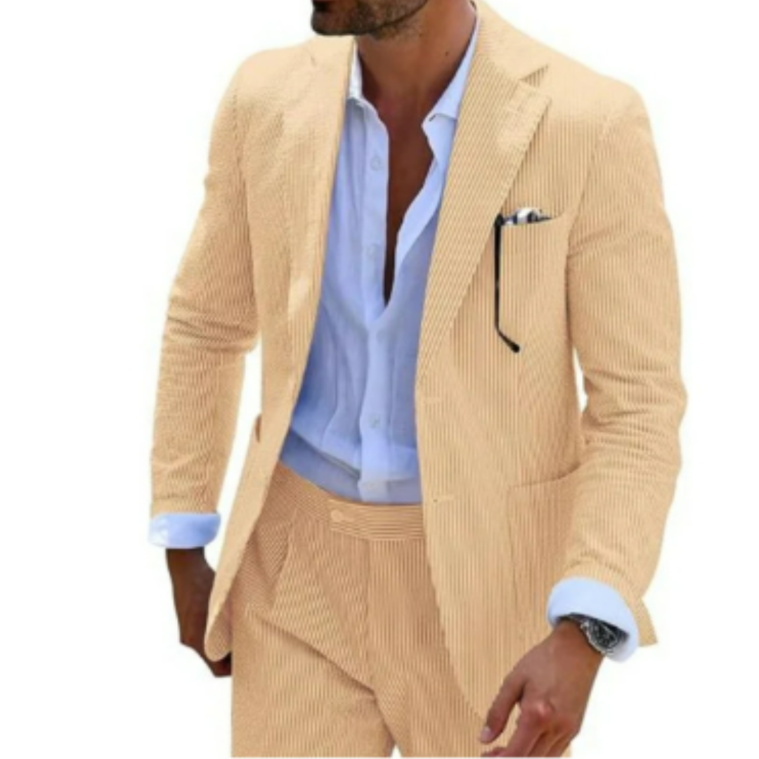 Costume d'invité de mariage d'été pour hommes à double boutonnage | 2 pièces