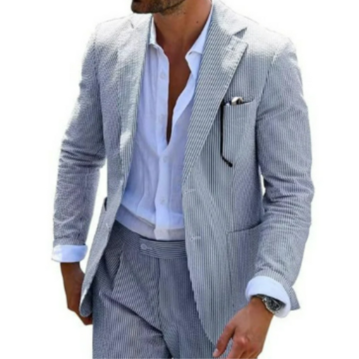 Costume d'invité de mariage d'été pour hommes à double boutonnage | 2 pièces