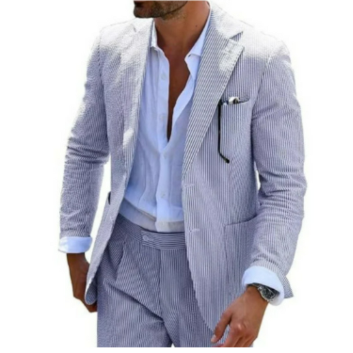 Costume d'invité de mariage d'été pour hommes à double boutonnage | 2 pièces