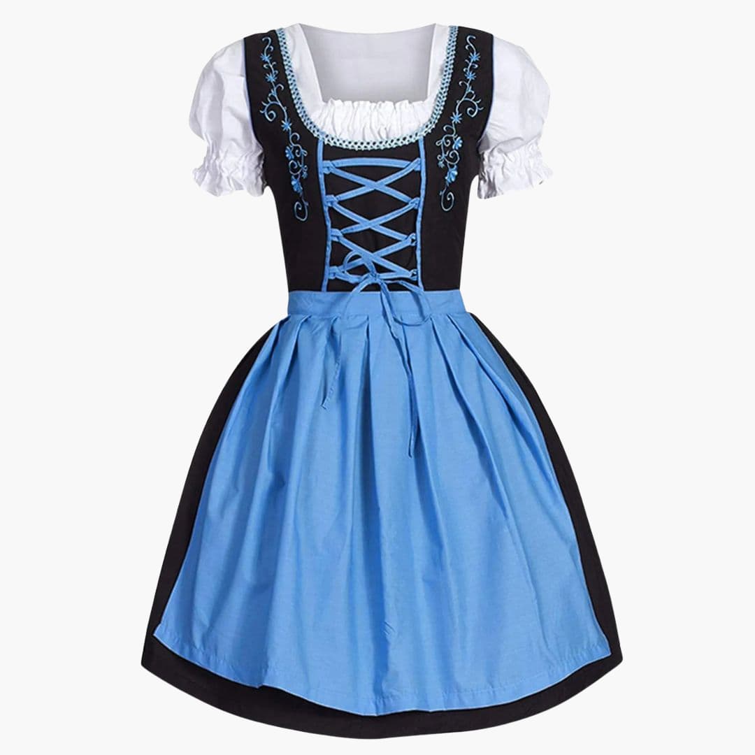 Dirndl traditionnel avec tablier pour femmes - Oktoberfest 2025