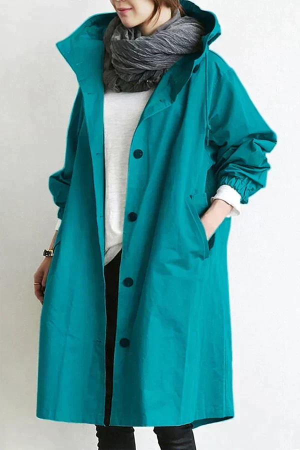 Manteau de pluie ajustable, élégant et fonctionnel, imperméable, confortable pour femmes
